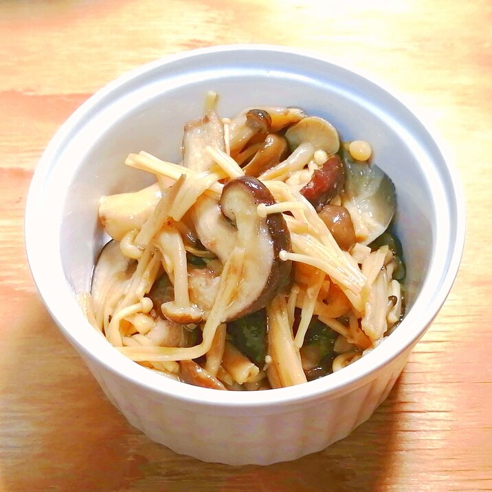 【めんつゆで】きのこのマヨソテー